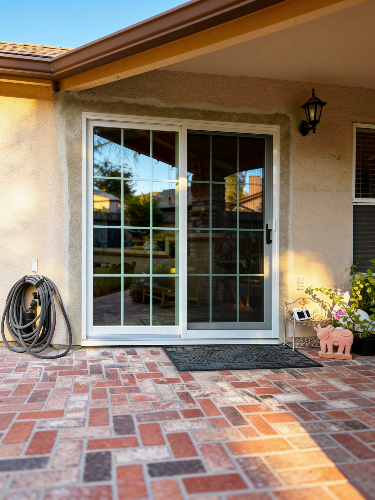 New sliding glass doors